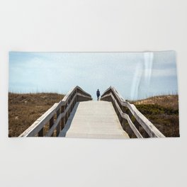 Ocracoke Pony Pen Boardwalk 2018 Beach Towel