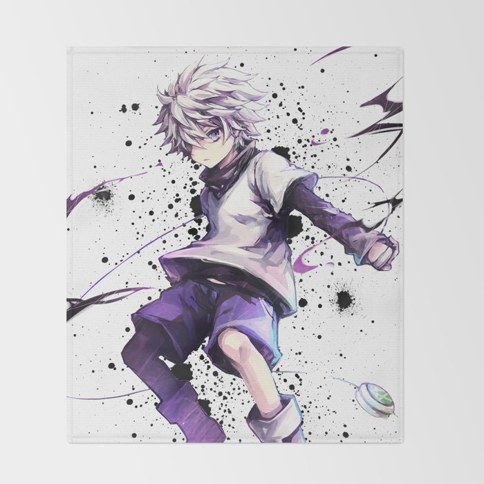 Hxh mobage cards | tumblr. Hunter X Hunter Killua Zoldyck Decke Von Maxiposters Society6
