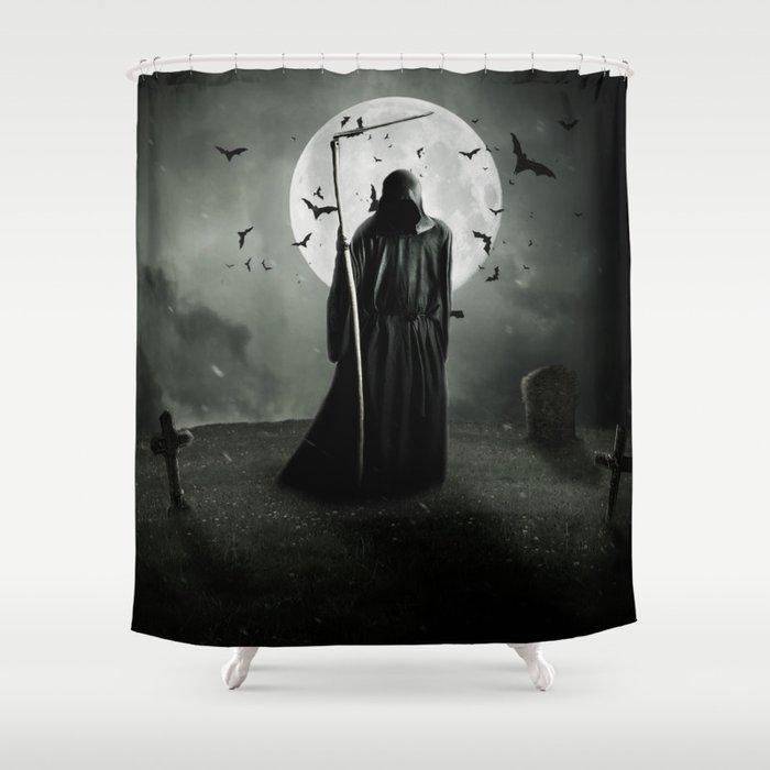 Grim Reaper Shower Curtain