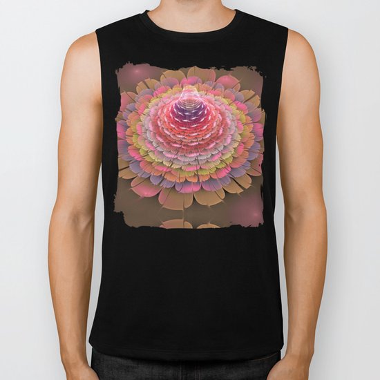 Fairy-tale Trumpet Flower Biker Tank