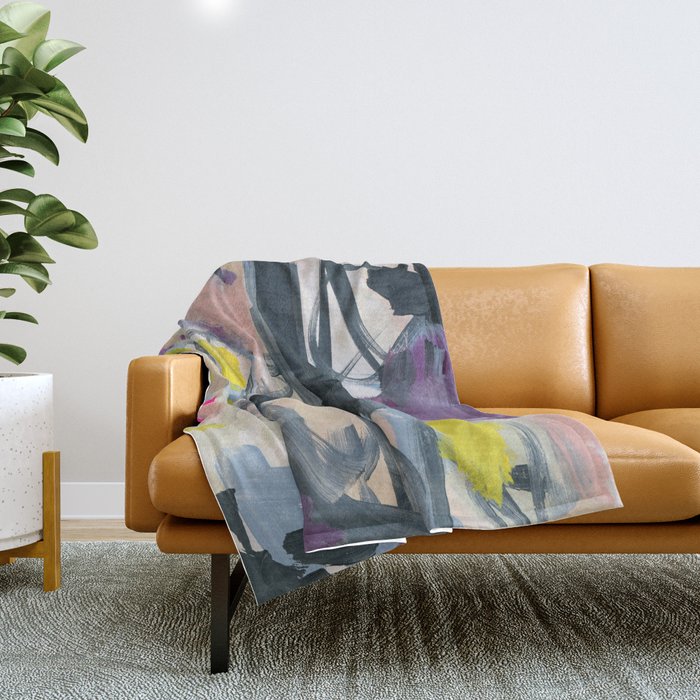 Colorful Chaos Throw Blanket