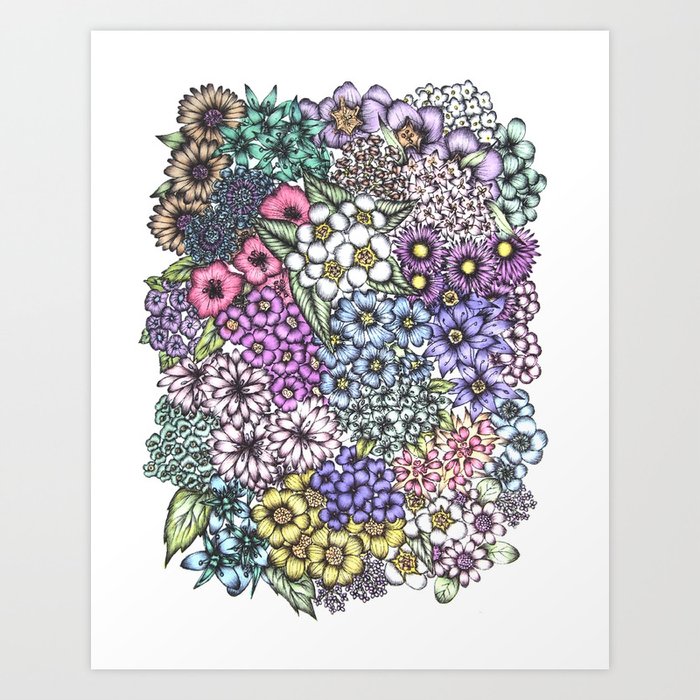 A Bevy of Blossoms Art Print