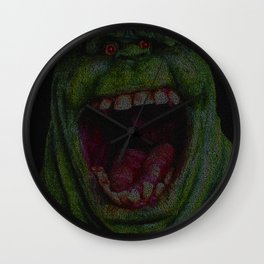 Slimer: Ghostbusters Screenplay Print Wall Clock