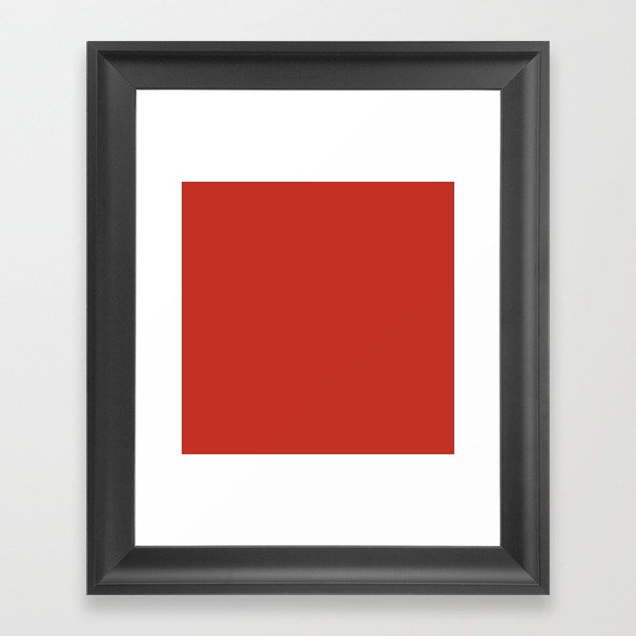 Valiant Poppy Red Framed Art Print