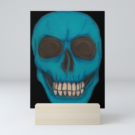 Blue Skull Mini Art Print