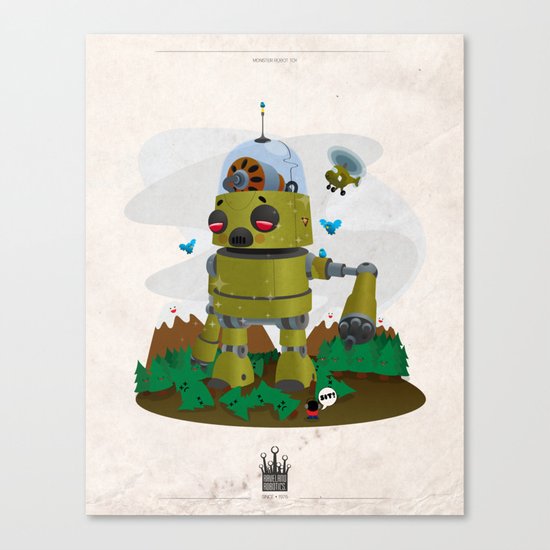 Monster robot toy Canvas Print