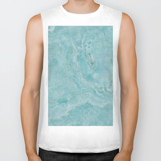Turquoise marble Biker Tank