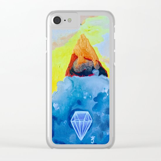 Fire and Ice Clear iPhone Case