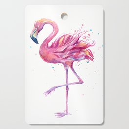 Fancy Pink Flamingo Cutting Board