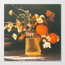 Orange Blossom Still Life Canvas Print