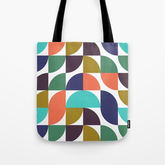 mod geo pattern Tote Bag