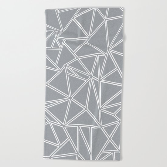 Ab Blocks Grey #2 Beach Towel