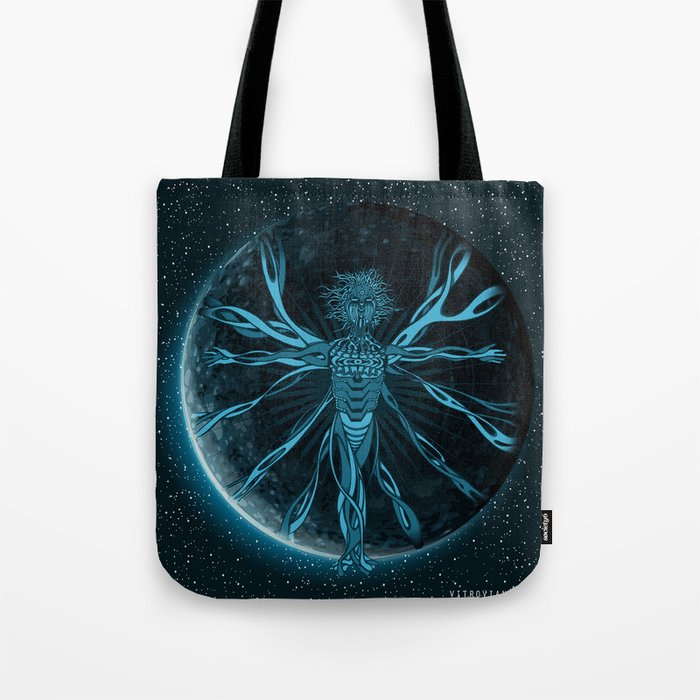 Vitruvian Creature Tote Bag
