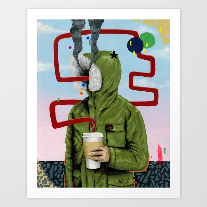 Caffeine Boost Art Print