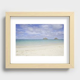 Lanikai Beach Recessed Framed Print