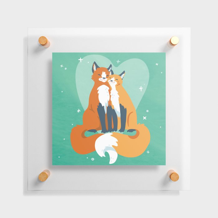 Fox Love Floating Acrylic Print