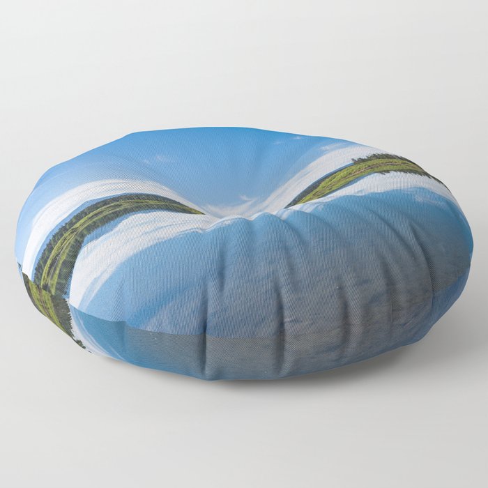 Wyoming Blues - Nature Landscape Photography Floor Pillow