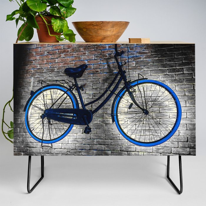Bicycle On the Wall. Hanging Bicycle. Cycle Credenza by terainb