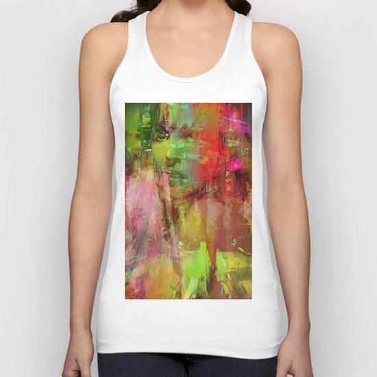 The girl of the road 77 Unisex Tank Top