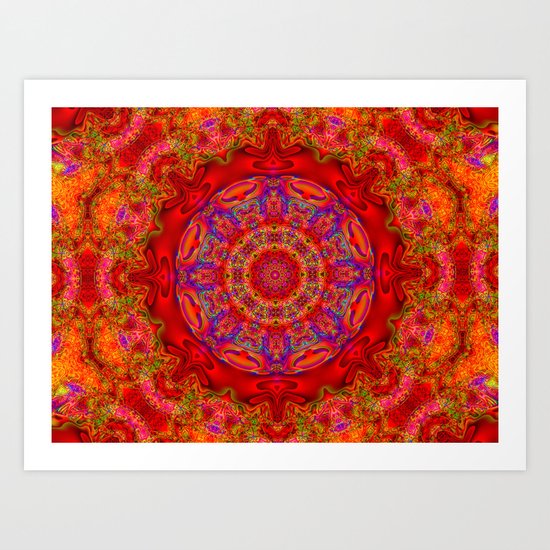 Circle of love Art Print