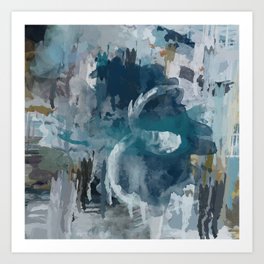 Colorful Painted Abstract Art Print
