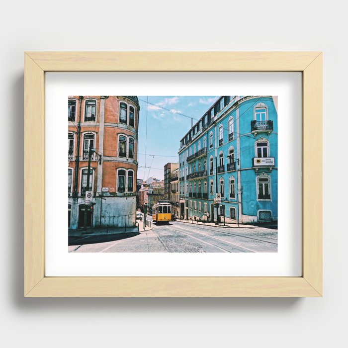 Lisboa Trolley Recessed Framed Print