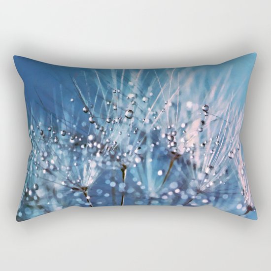 Dew on dandelions Rectangular Pillow