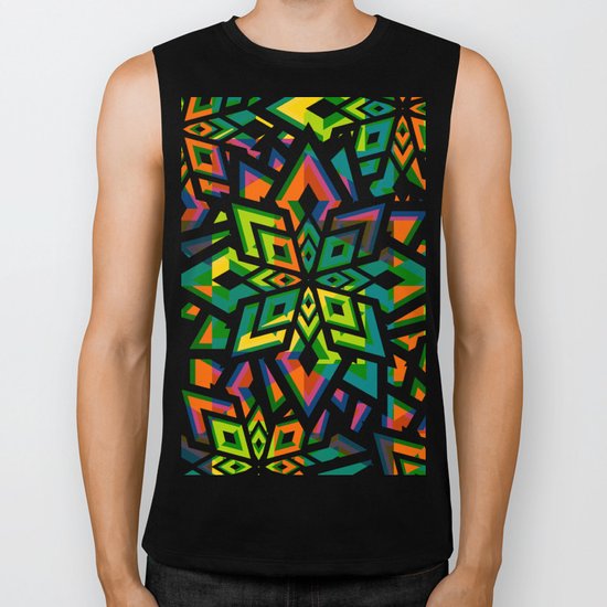 Funky flowers Biker Tank