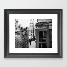 London Llama Framed Art Print