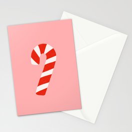 Candy Canes - Pink Stationery Card