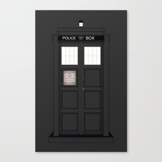 It's The Tardis!!!! (Variant) Canvas Print