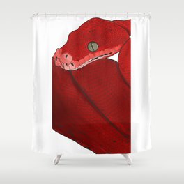 Red snake Shower Curtain