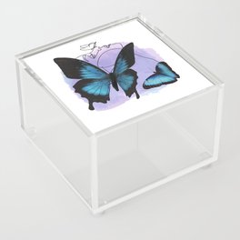 Blue butterfly Acrylic Box