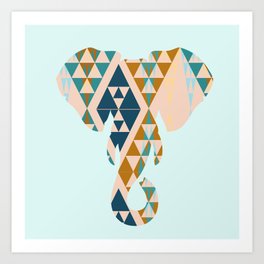 Gajraj - The Elephant Head Art Print