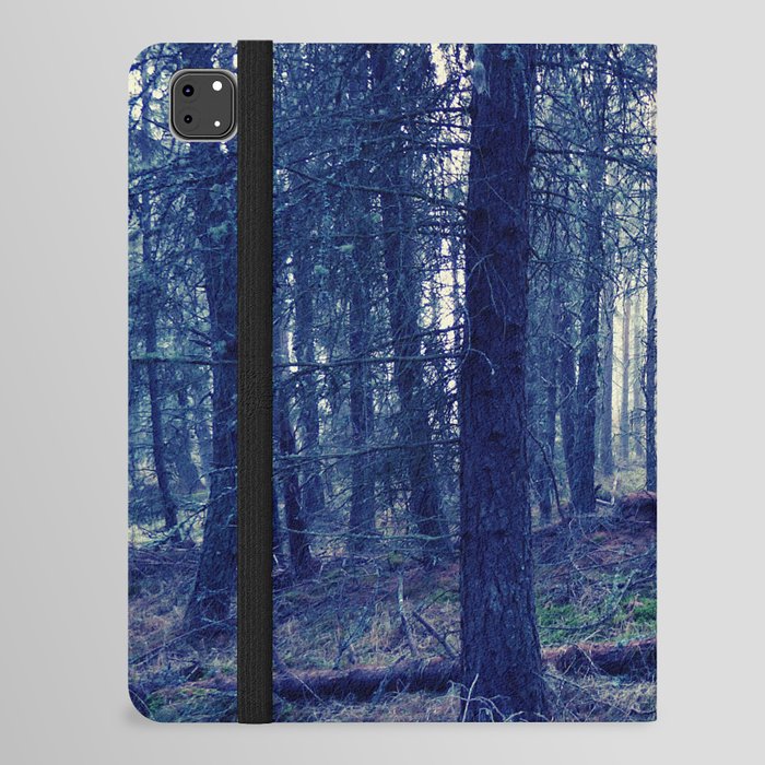  Misty Winter Woods of the Scottish Highlands iPad Folio Case