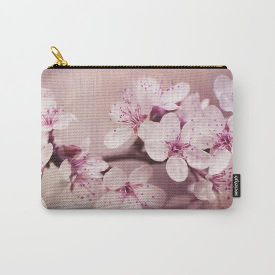 soft pink cherry blossom Carry-All Pouch