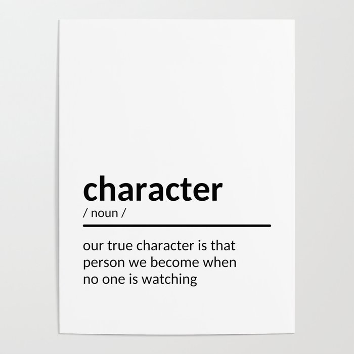 character definition Poster