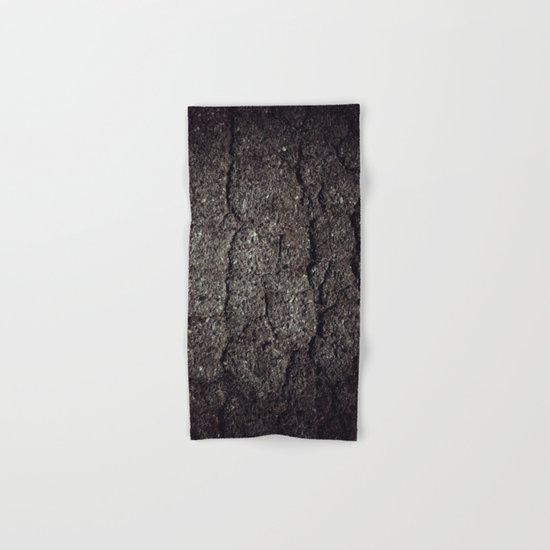Cracked asphalt road Hand & Bath Towel