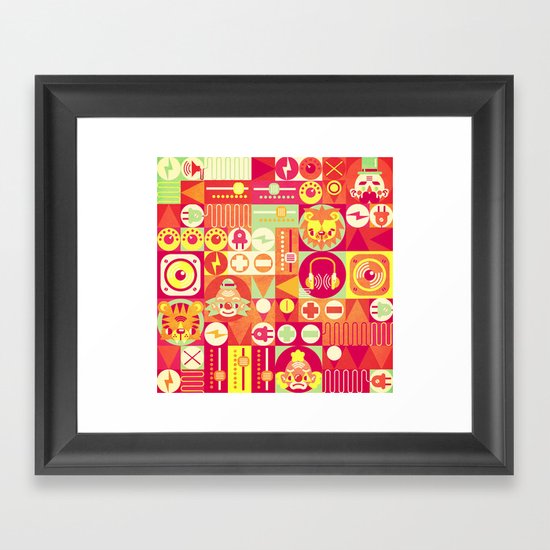 Electro Circus Framed Art Print
