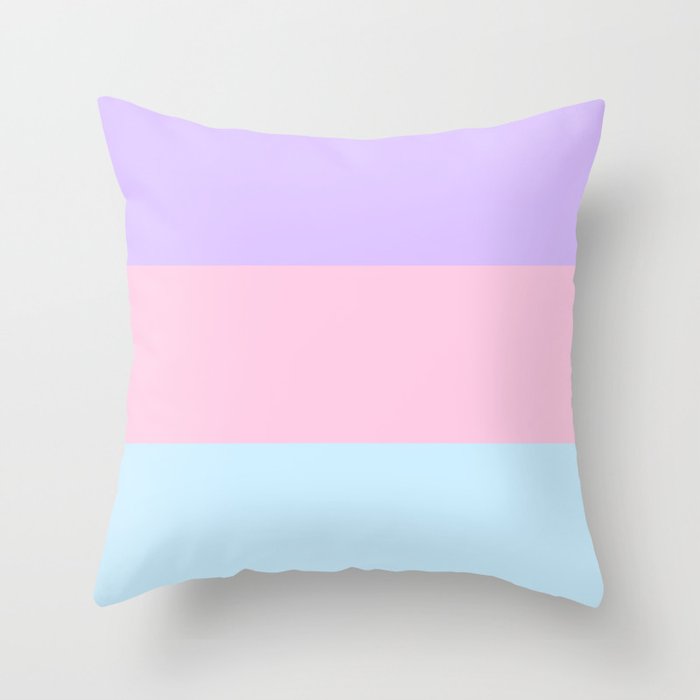 Pastel Colors Throw Pillow