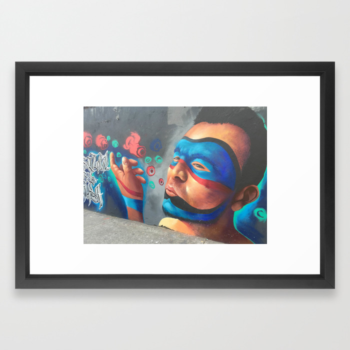 Ciudad De Mexico Street Art Framed Art Print By Sixoclockshadow