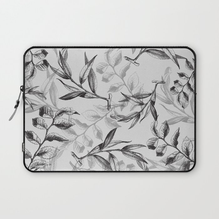 Leaves Illustration Art Deco Laptop Sleeve