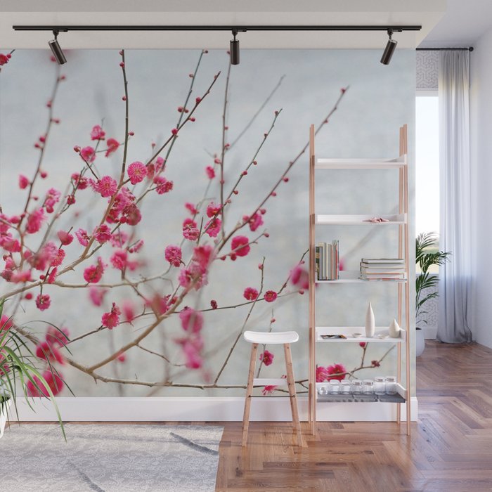 Beautiful Cherry Blossoms At The Imperial Palace In Kyoto Japan Wall Mural By Alexandrakduggan