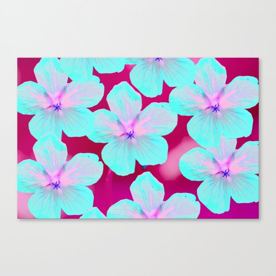 Retro Flowers Canvas Print