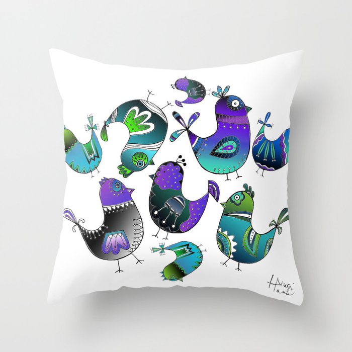 Easter color Throw Pillow
