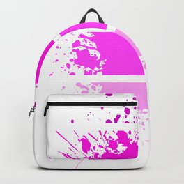 Paint Splashes - neon pink Backpack