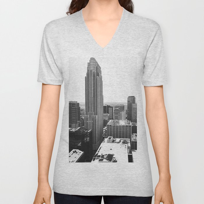 Minneapolis Black and White Photography | City Views V Neck T Shirt