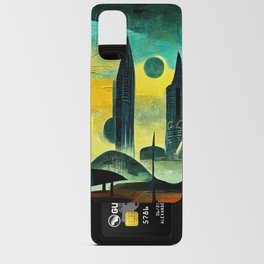 Abstract Futuristic Cityscape Android Card Case