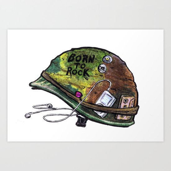 "Born to Rock" by Cap Blackard Art Print