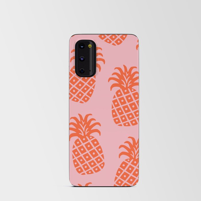 Pineapple Twist 342 Pink and Orange Android Card Case